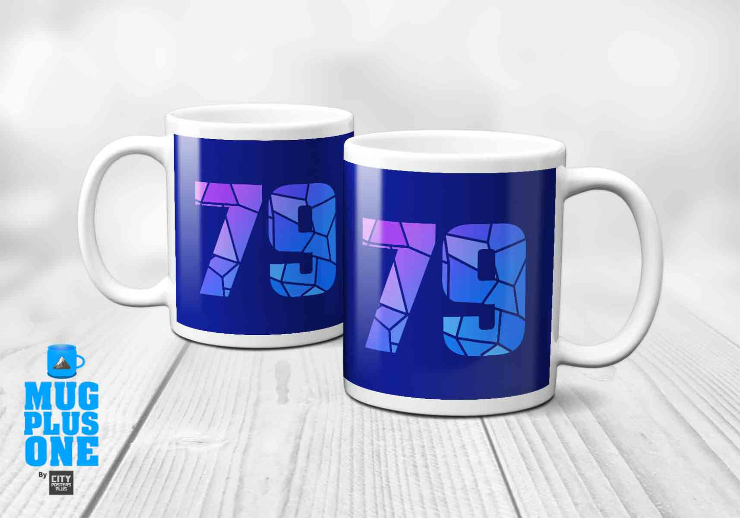79 Number Mug (Royal Blue)