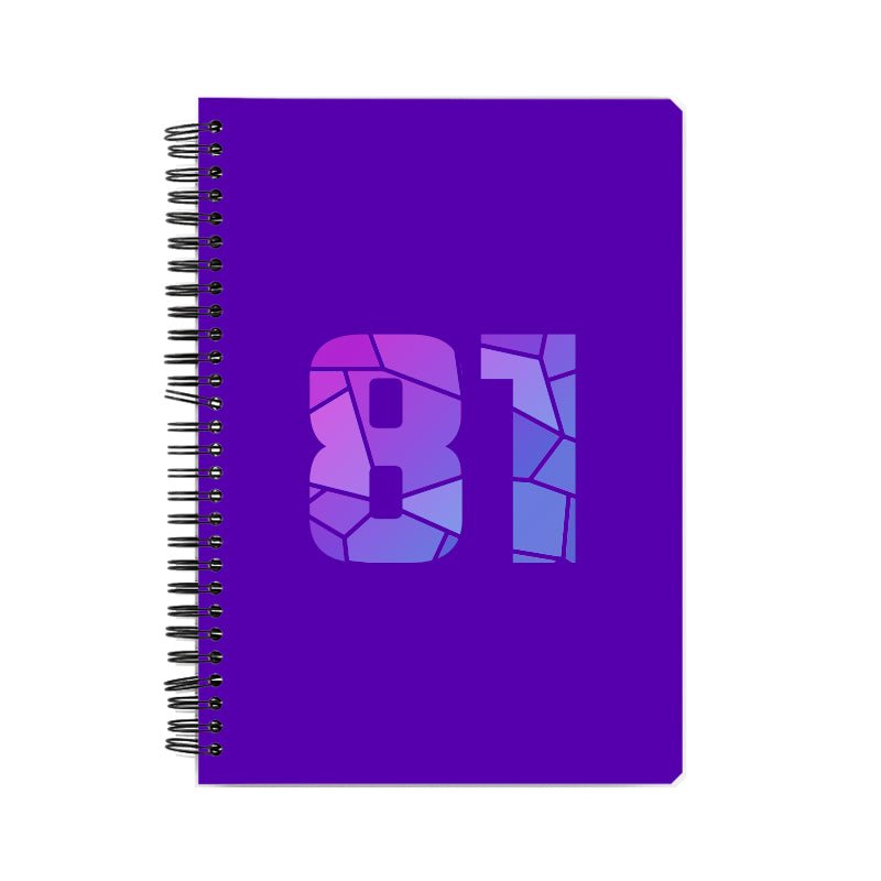 Notebook Plus One 81 Number Spiral Notebook (Purple)