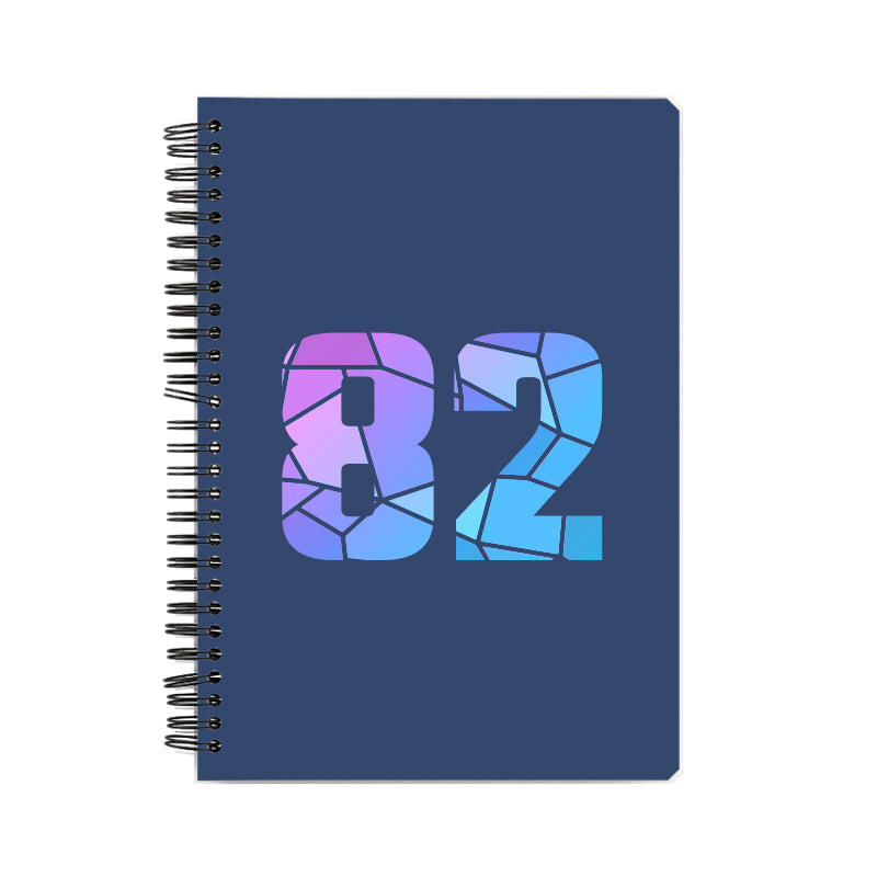 Notebook Plus One 82 Number Spiral Notebook (Navy Blue)