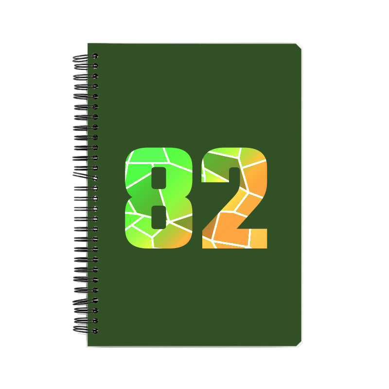 Notebook Plus One 82 Number Spiral Notebook (Olive Green)