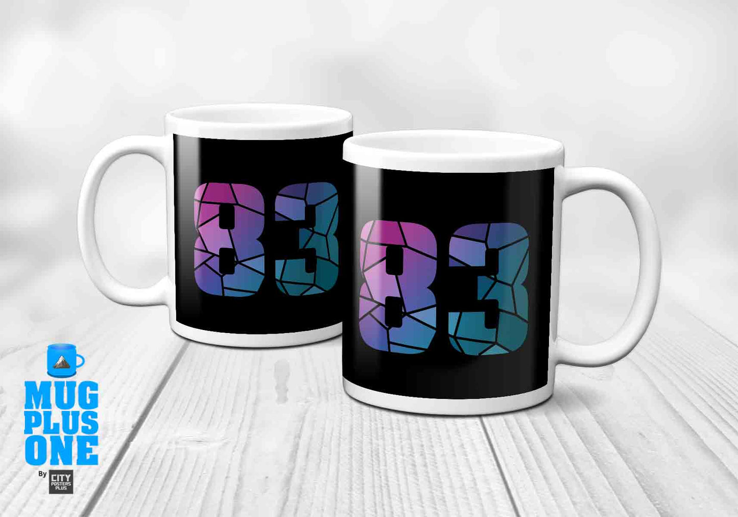 83 Number Mug (Black)