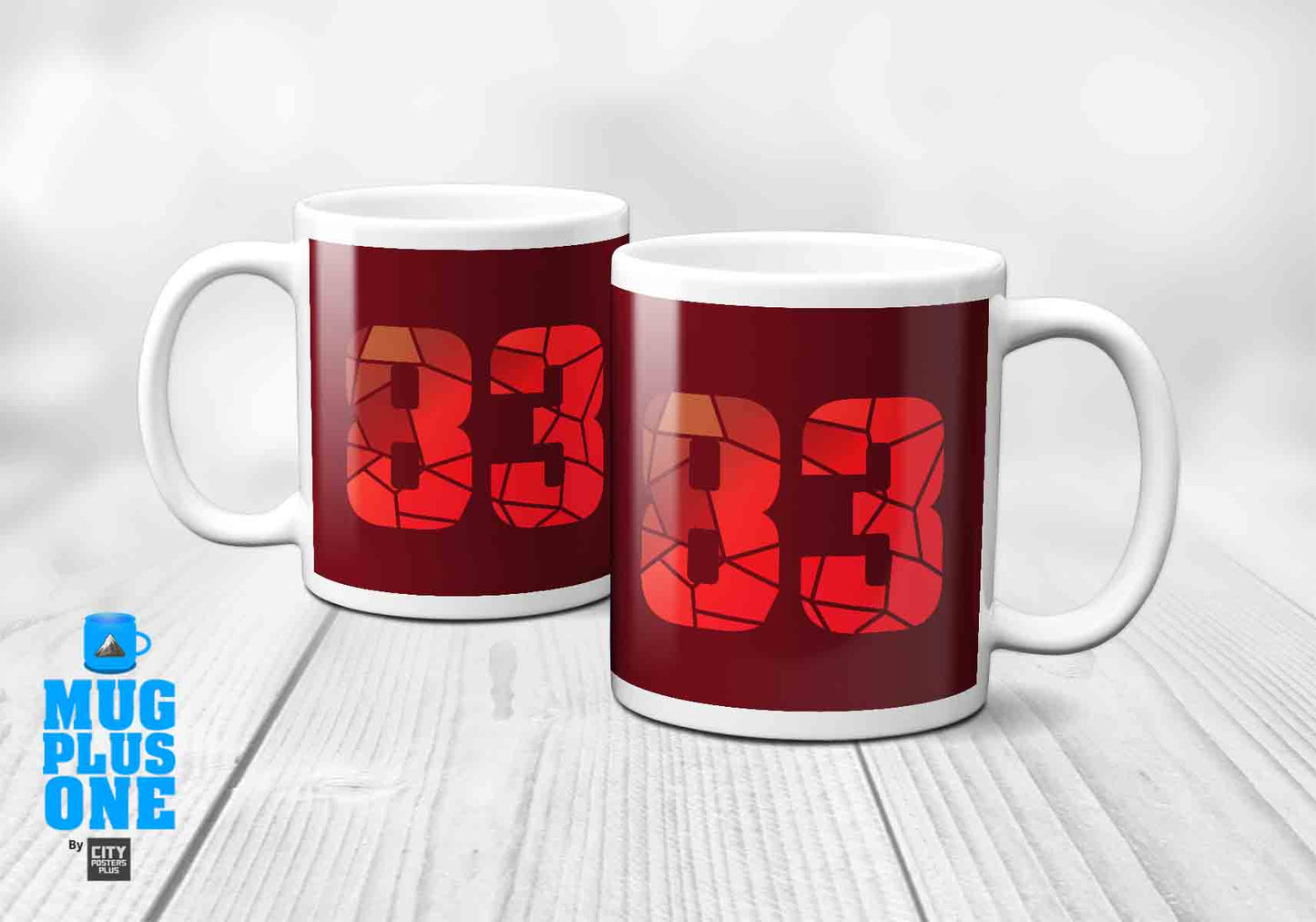 83 Number Mug (Maroon)