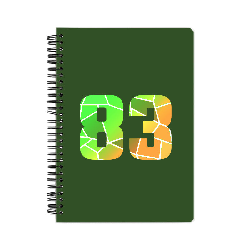 Notebook Plus One 83 Number Spiral Notebook (Olive Green)