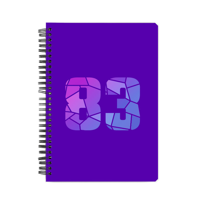 Notebook Plus One 83 Number Spiral Notebook (Purple)