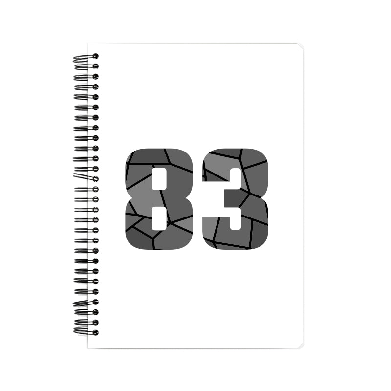 Notebook Plus One 83 Number Spiral Notebook (White)