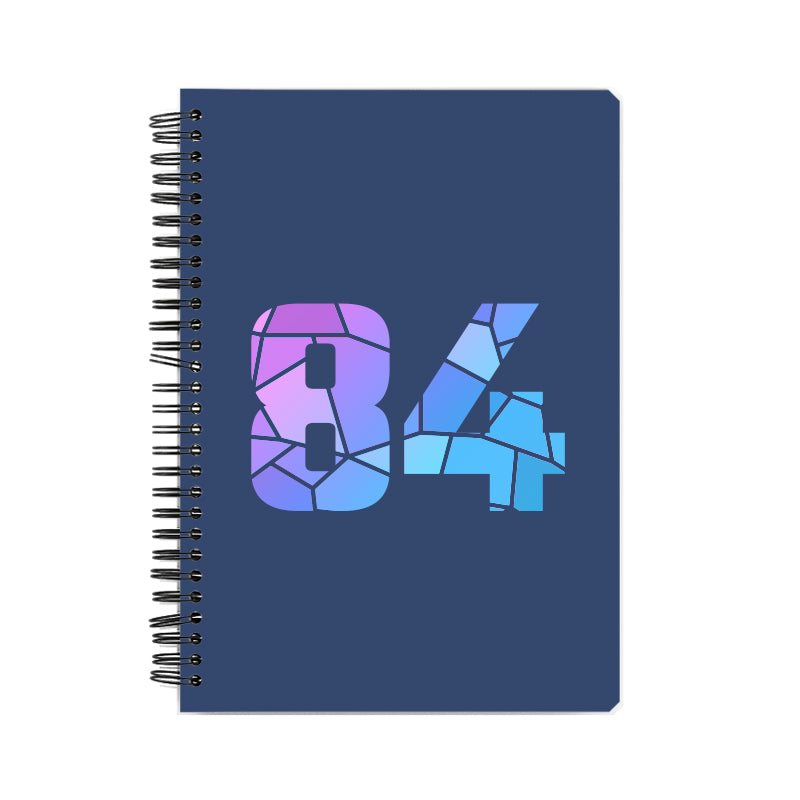 Notebook Plus One 84 Number Spiral Notebook (Navy Blue)