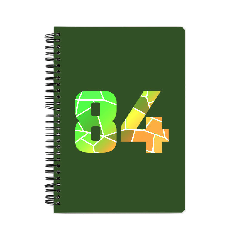 Notebook Plus One 84 Number Spiral Notebook (Olive Green)