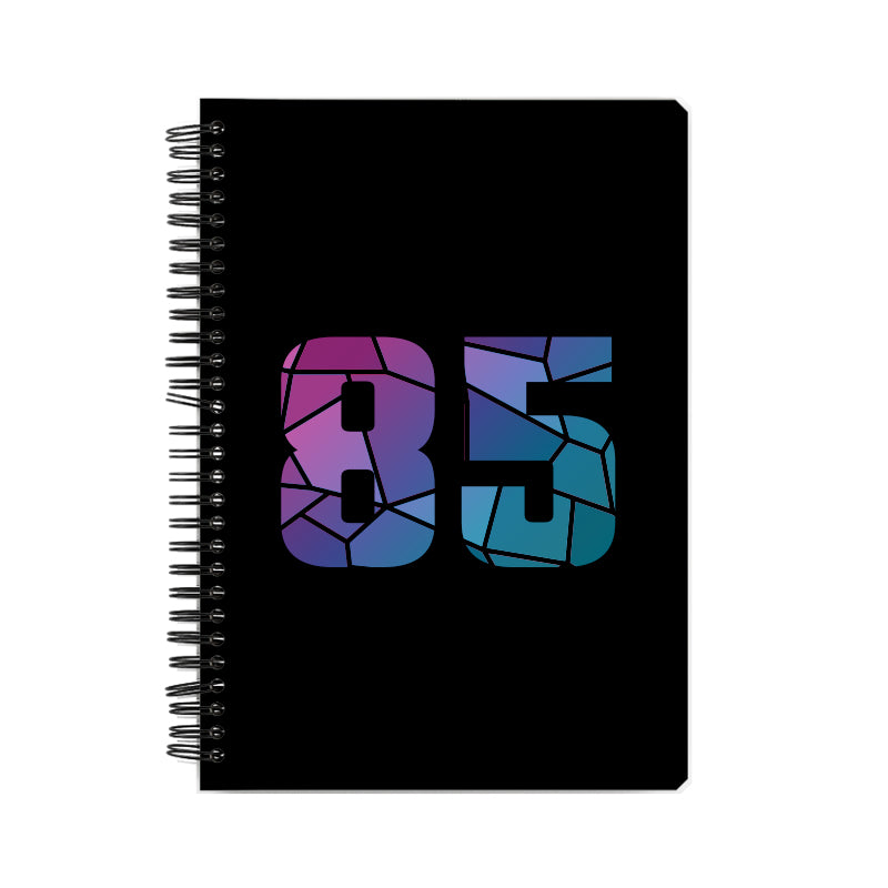 Notebook Plus One 85 Number Spiral Notebook (Black)