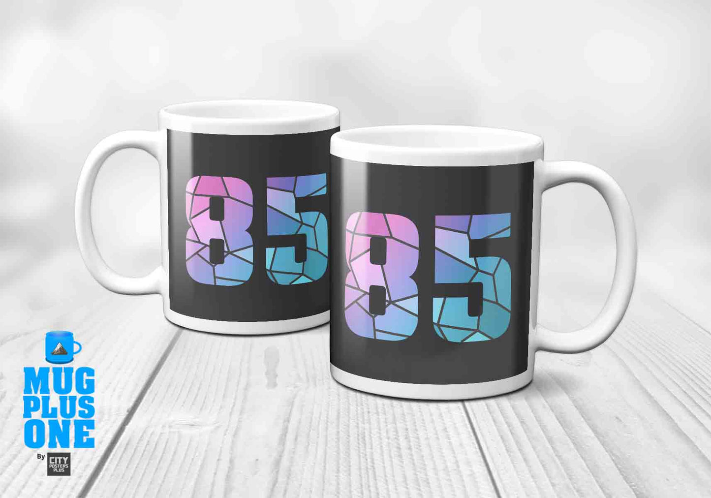 85 Number Mug (Charcoal Grey)