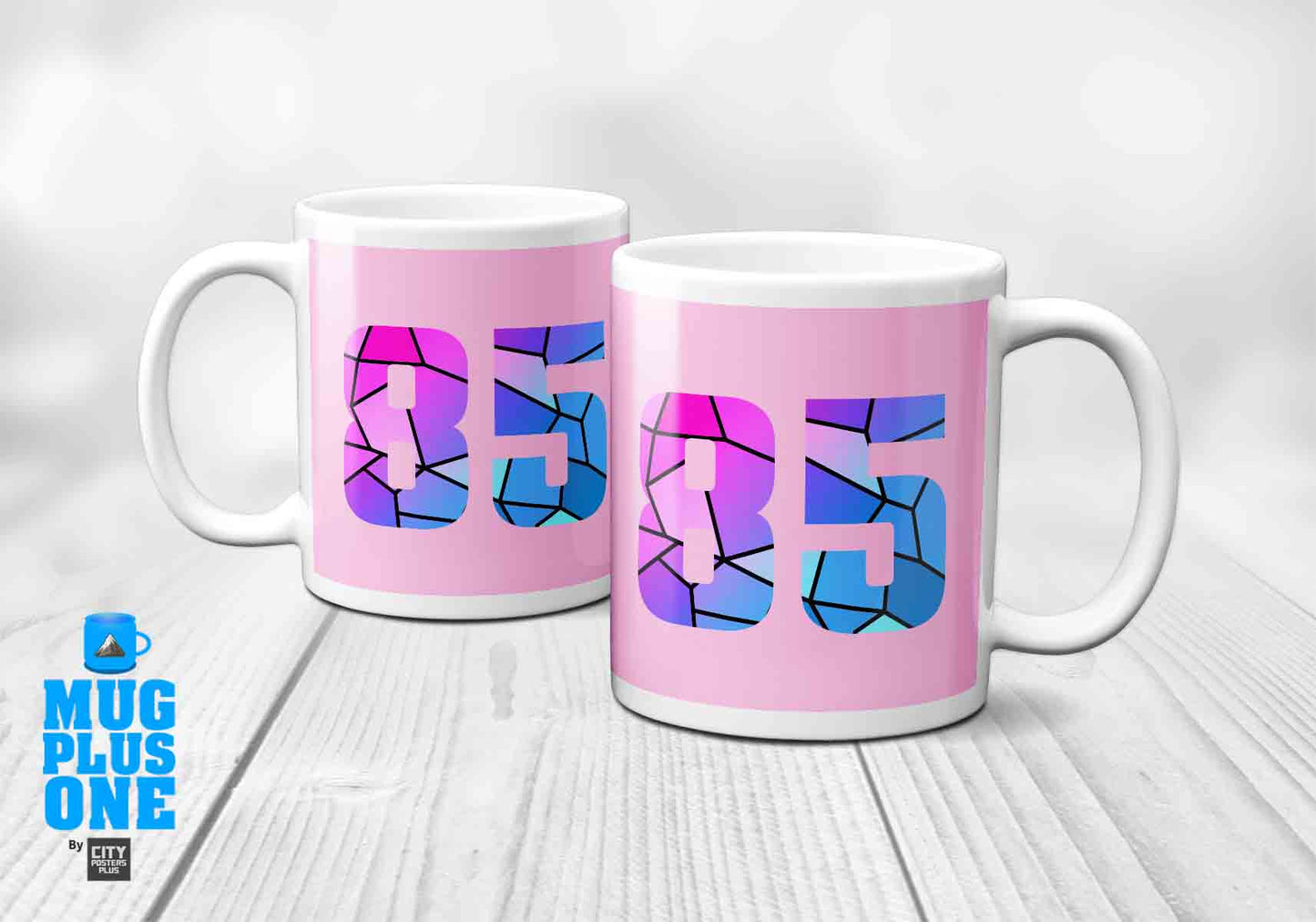 85 Number Mug (Light Pink)