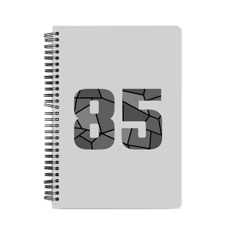 Notebook Plus One 85 Number Spiral Notebook (Melange Grey)
