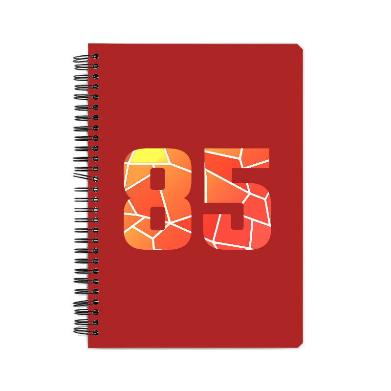 Notebook Plus One 85 Number Spiral Notebook (Red)