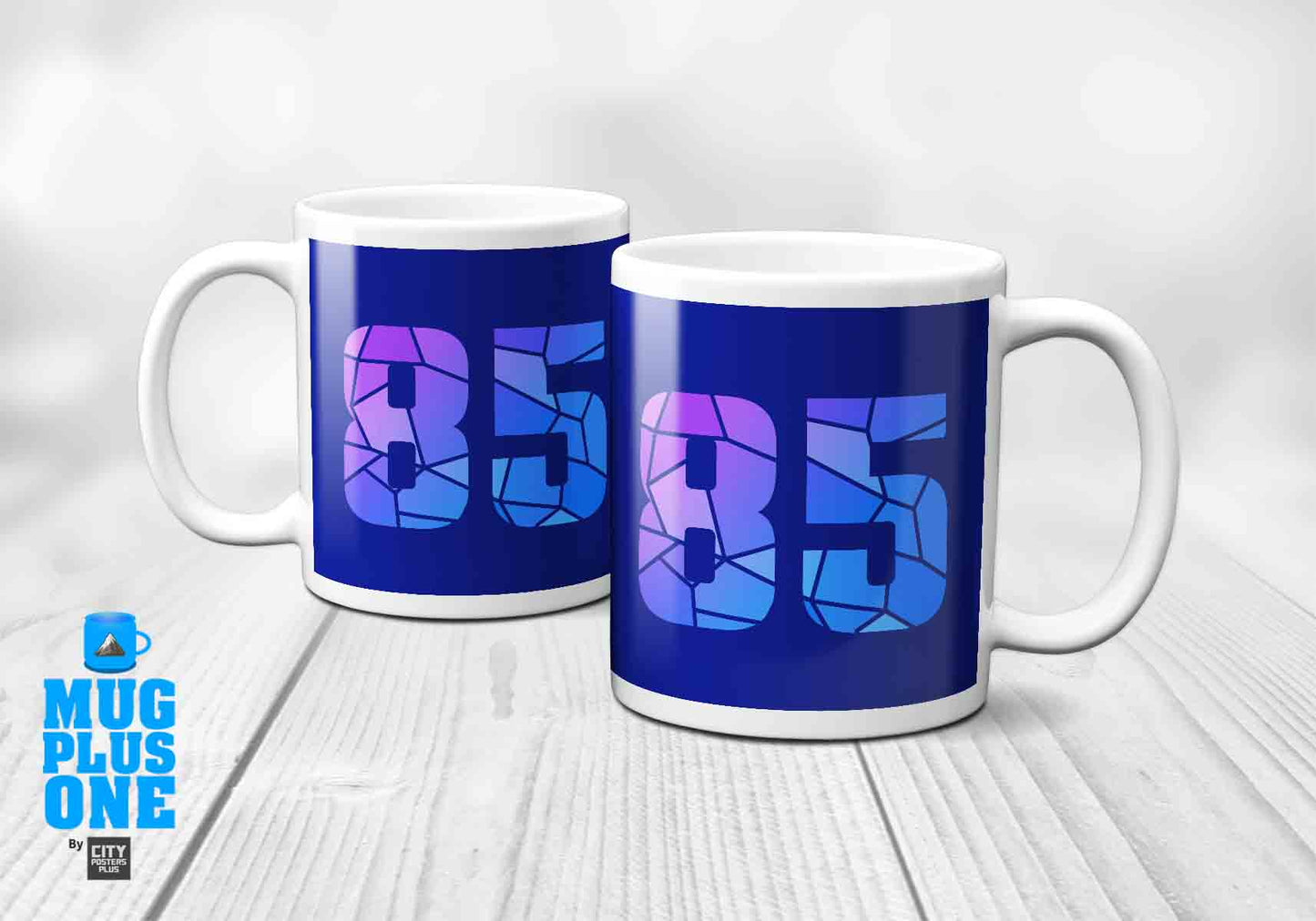 85 Number Mug (Royal Blue)