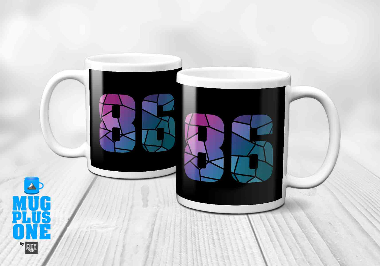 86 Number Mug (Black)
