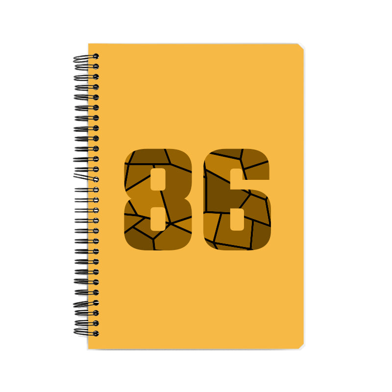 Notebook Plus One 86 Number Spiral Notebook (Golden Yellow)
