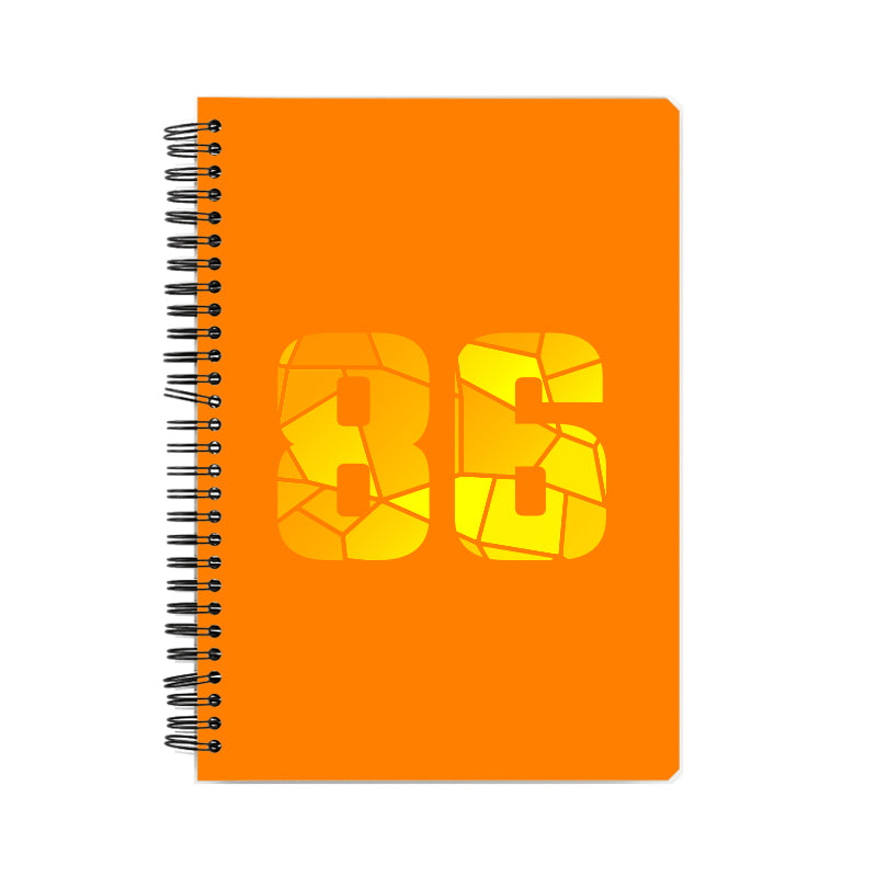 Notebook Plus One 86 Number Spiral Notebook (Orange)