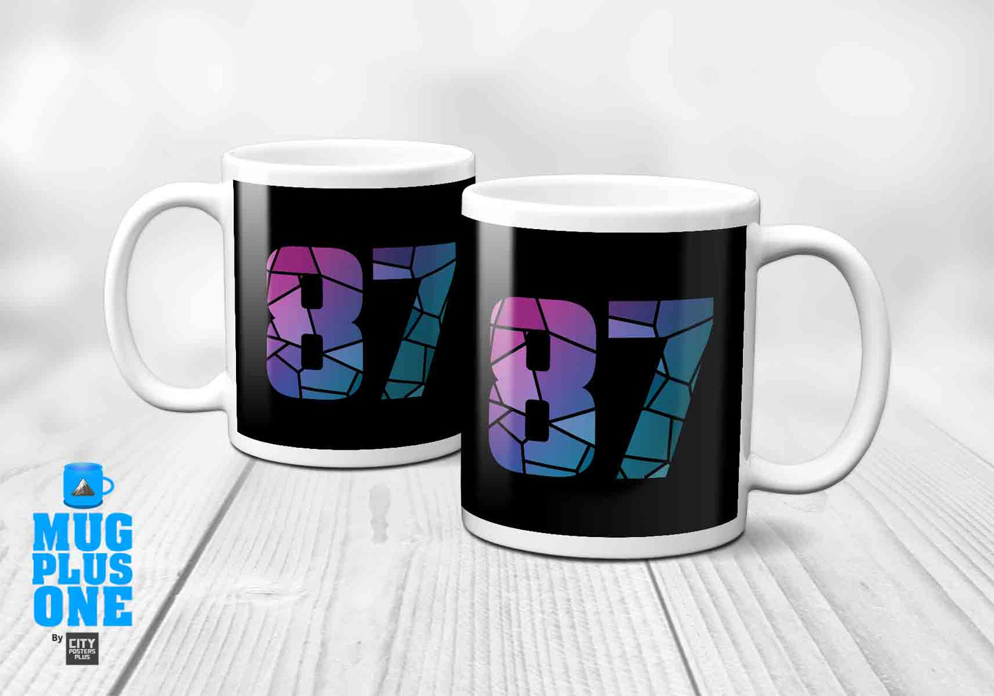 87 Number Mug (Black)