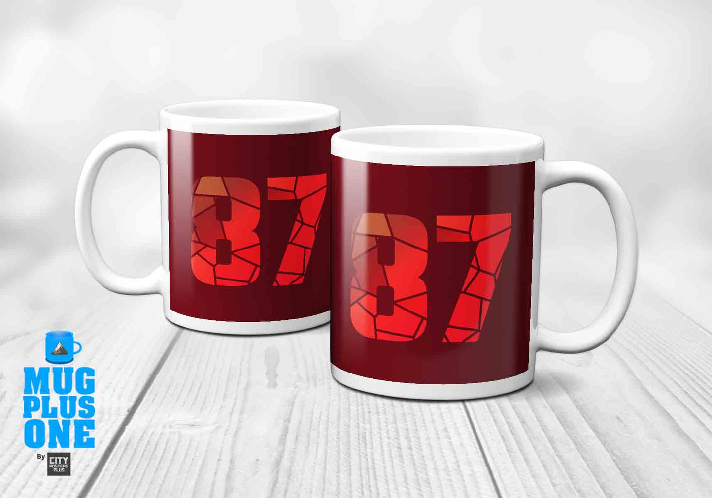 87 Number Mug (Maroon)