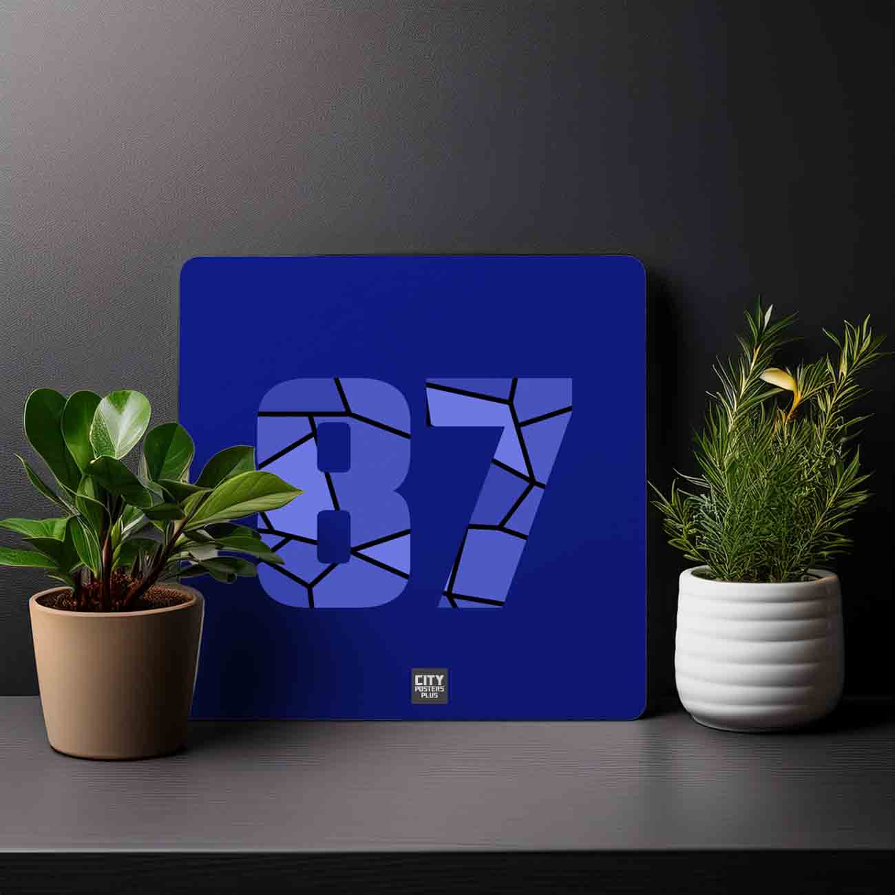 87 Number Mousepad (Royal Blue)