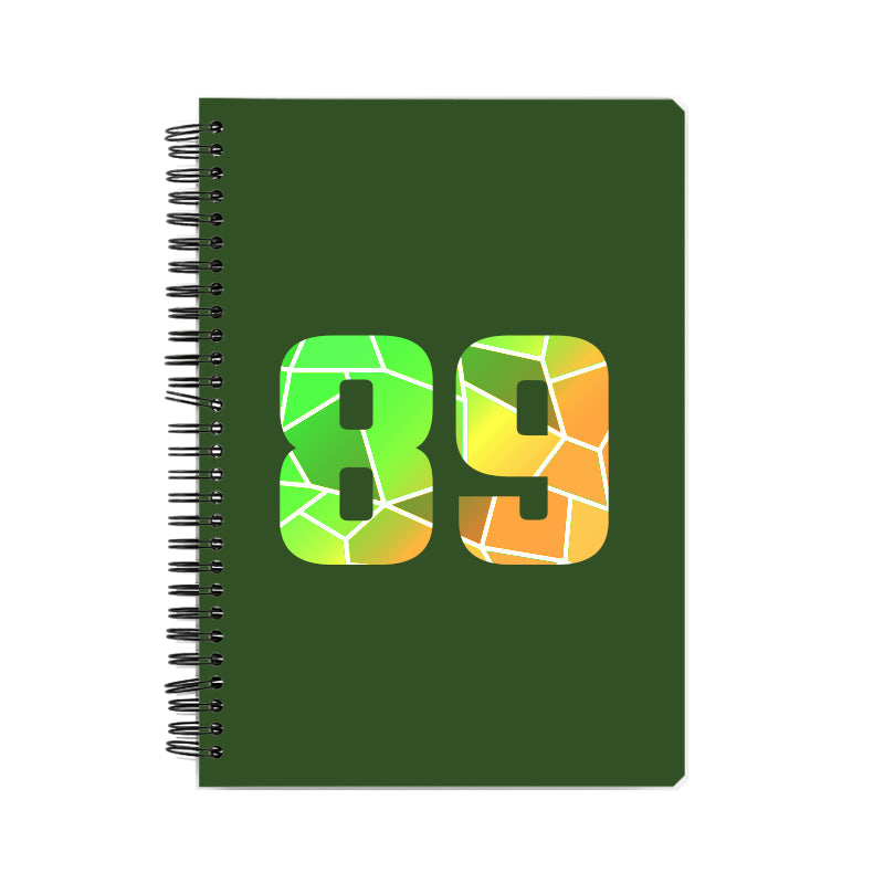 Notebook Plus One 89 Number Spiral Notebook (Olive Green)