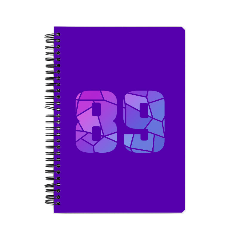 Notebook Plus One 89 Number Spiral Notebook (Purple)