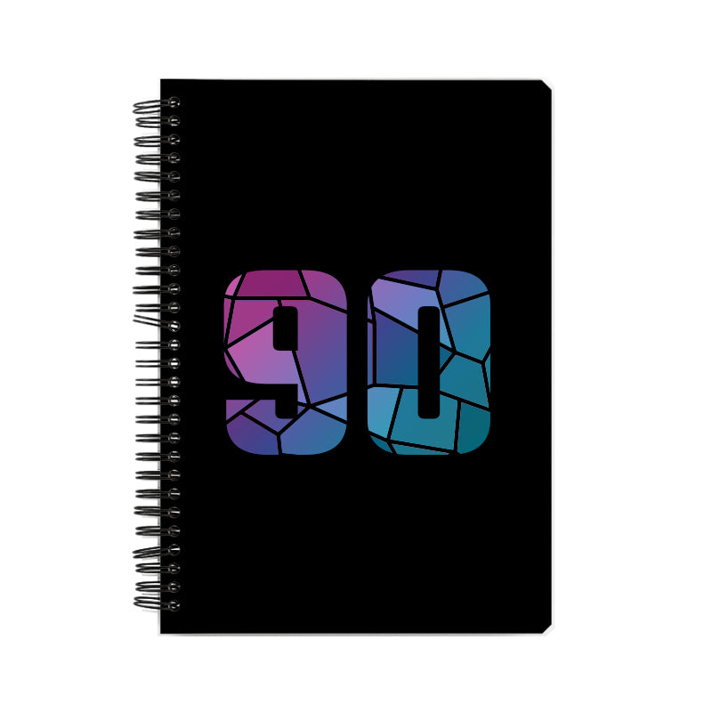 Notebook Plus One 90 Number Spiral Notebook (Black)