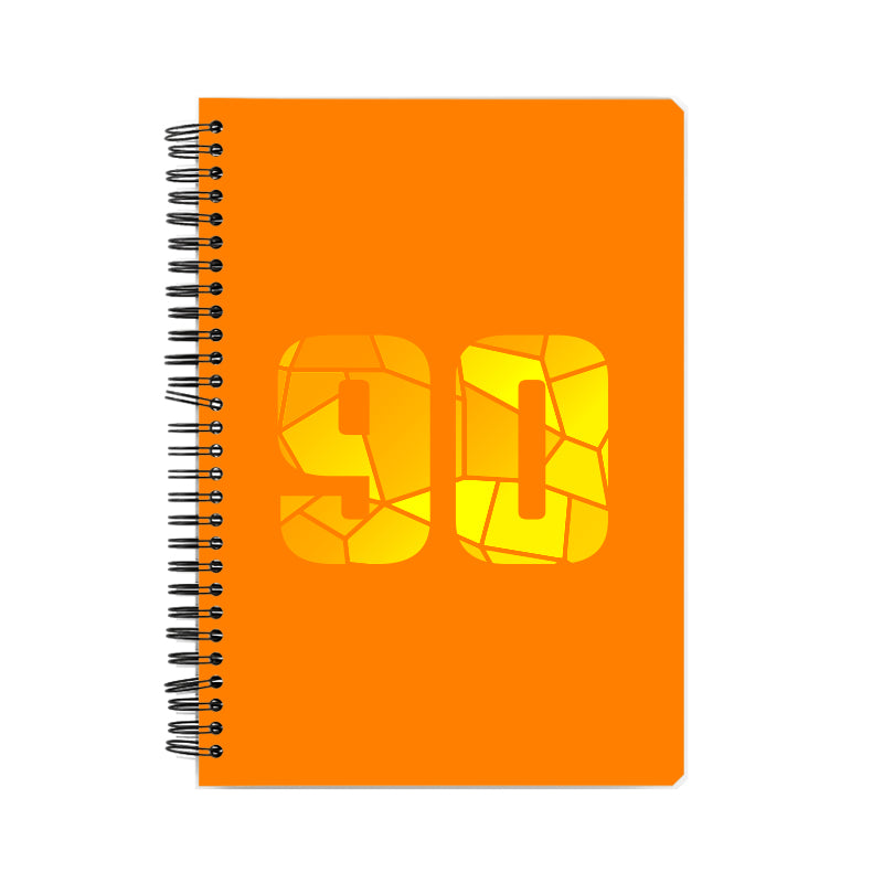 Notebook Plus One 90 Number Spiral Notebook (Orange)