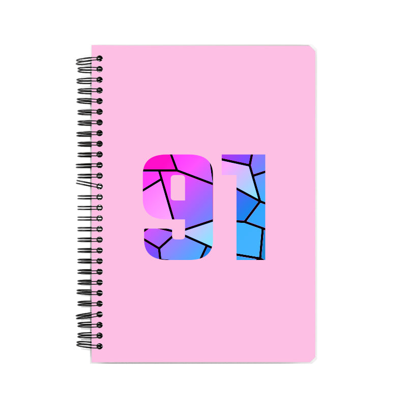 Notebook Plus One 91 Number Spiral Notebook (Light Pink)