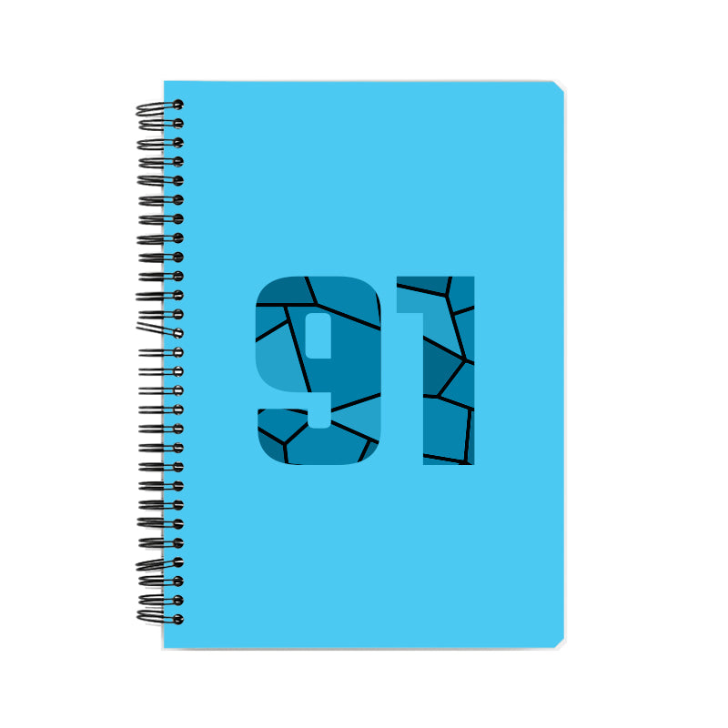 Notebook Plus One 91 Number Spiral Notebook (Sky Blue)