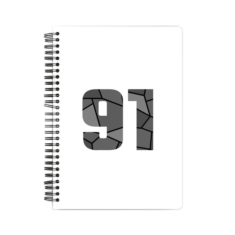 Notebook Plus One 91 Number Spiral Notebook (White)