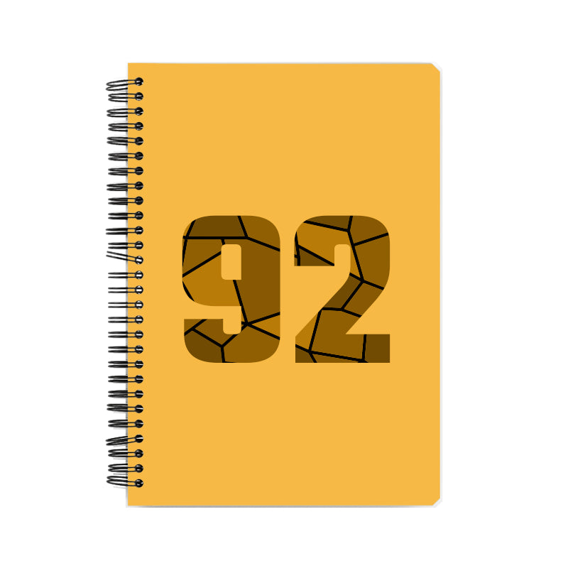 Notebook Plus One 92 Number Spiral Notebook (Golden Yellow)