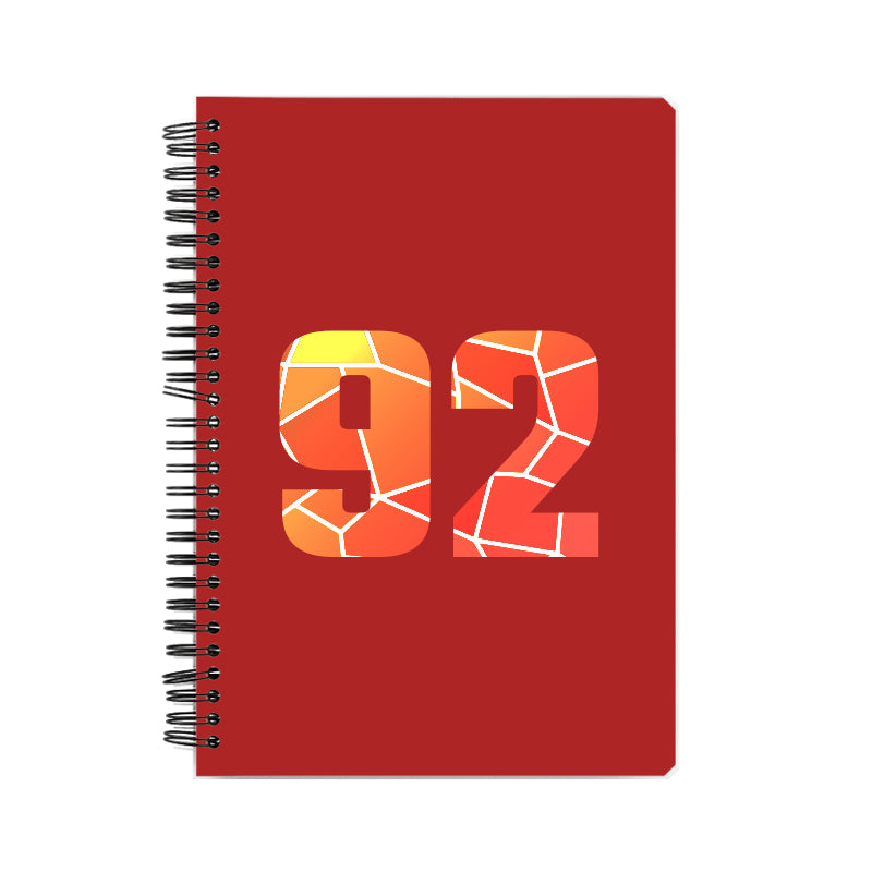 Notebook Plus One 92 Number Spiral Notebook (Red)