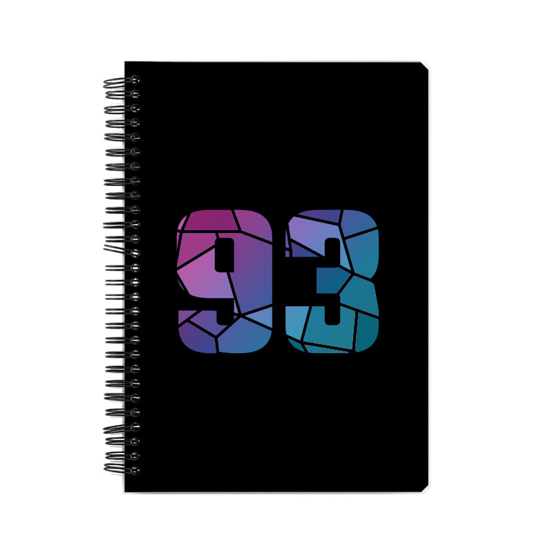 Notebook Plus One 93 Number Spiral Notebook (Black)