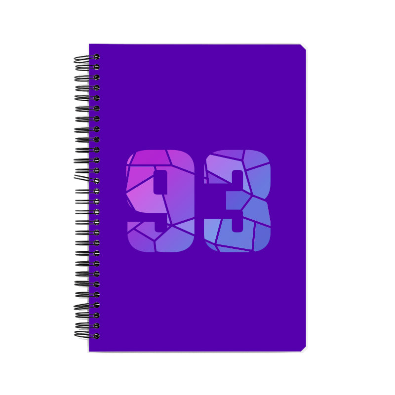 Notebook Plus One 93 Number Spiral Notebook (Purple)