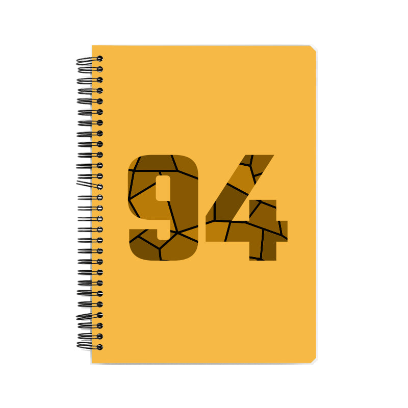 Notebook Plus One 94 Number Spiral Notebook (Golden Yellow)
