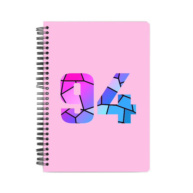 Notebook Plus One 94 Number Spiral Notebook (Light Pink)