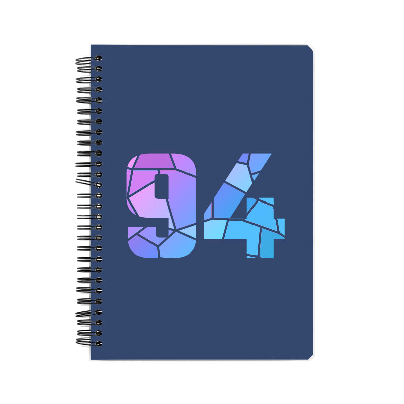 Notebook Plus One 94 Number Spiral Notebook (Navy Blue)