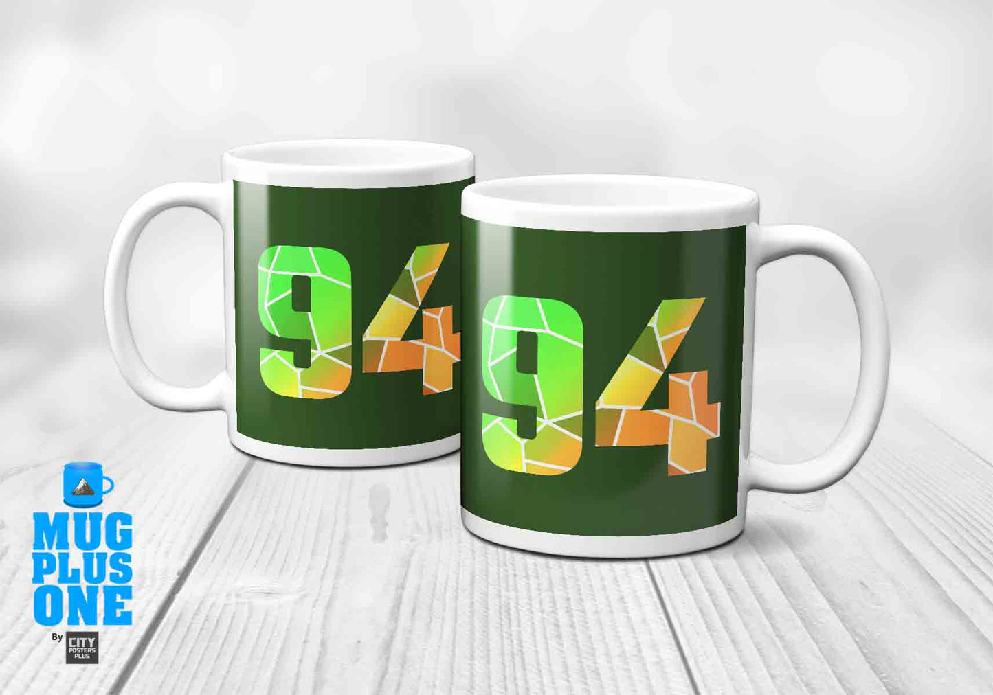 94 Number Mug (Olive Green)