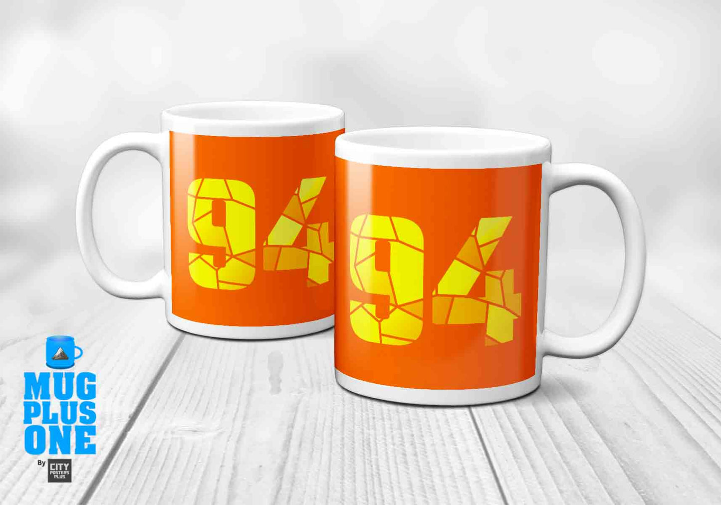 94 Number Mug (Orange)