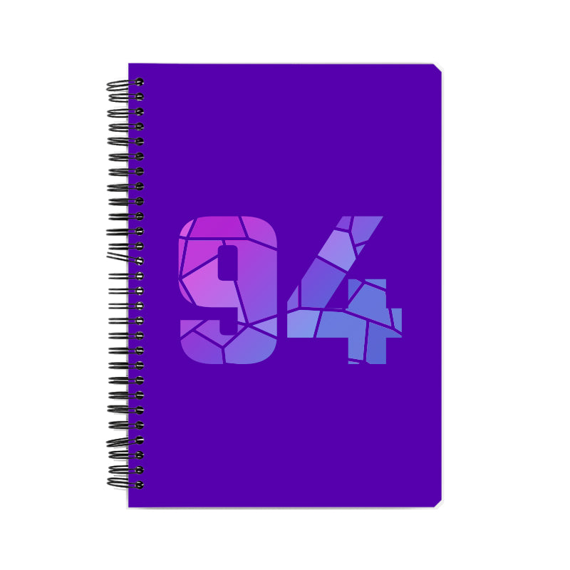 Notebook Plus One 94 Number Spiral Notebook (Purple)
