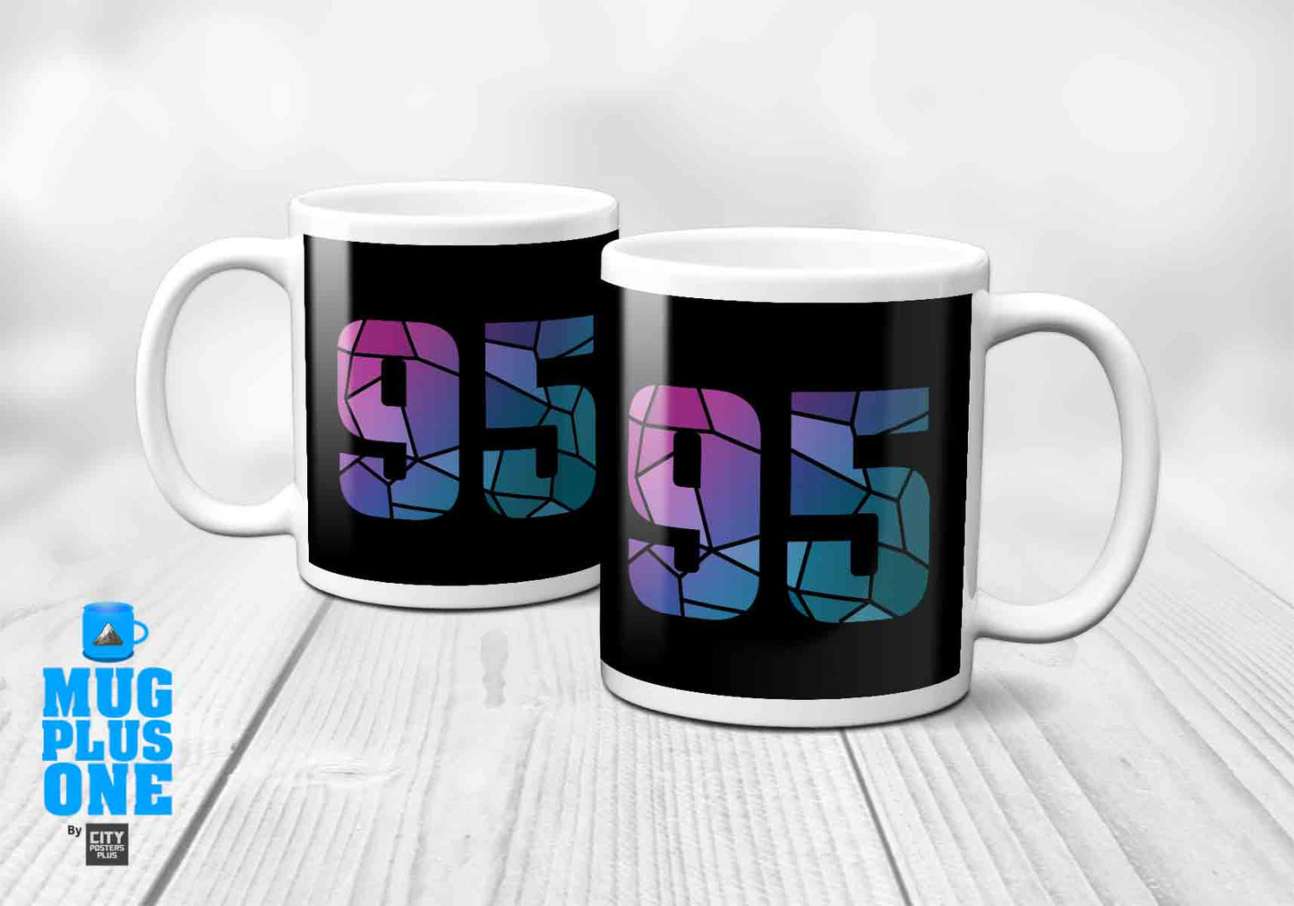 95 Number Mug (Black)