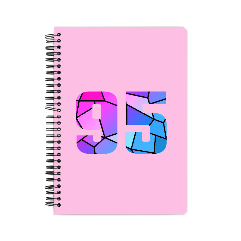 Notebook Plus One 95 Number Spiral Notebook (Light Pink)