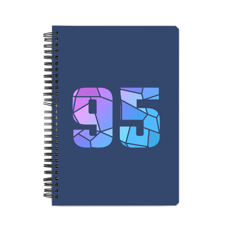 Notebook Plus One 95 Number Spiral Notebook (Navy Blue)