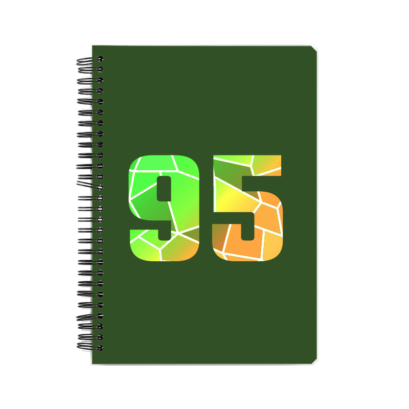 Notebook Plus One 95 Number Spiral Notebook (Olive Green)