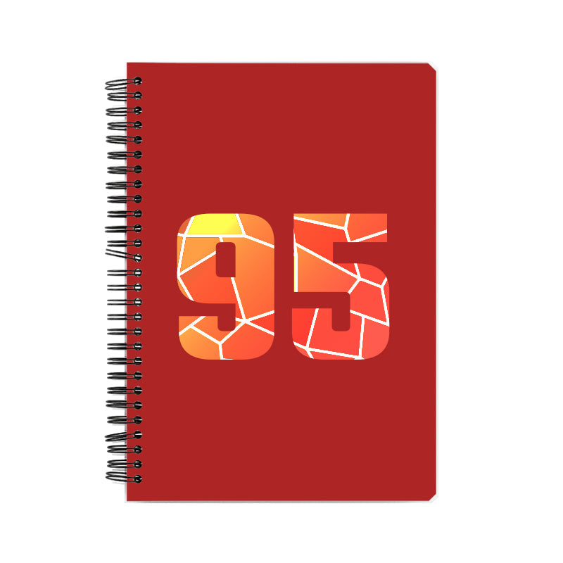 Notebook Plus One 95 Number Spiral Notebook (Red)