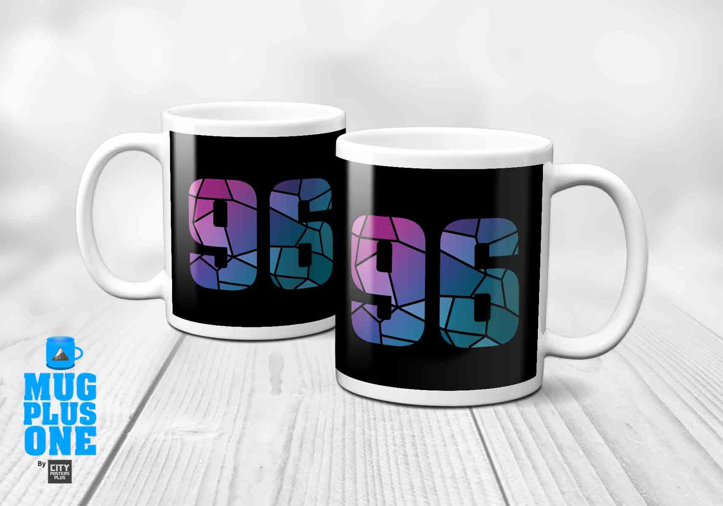 96 Number Mug (Black)
