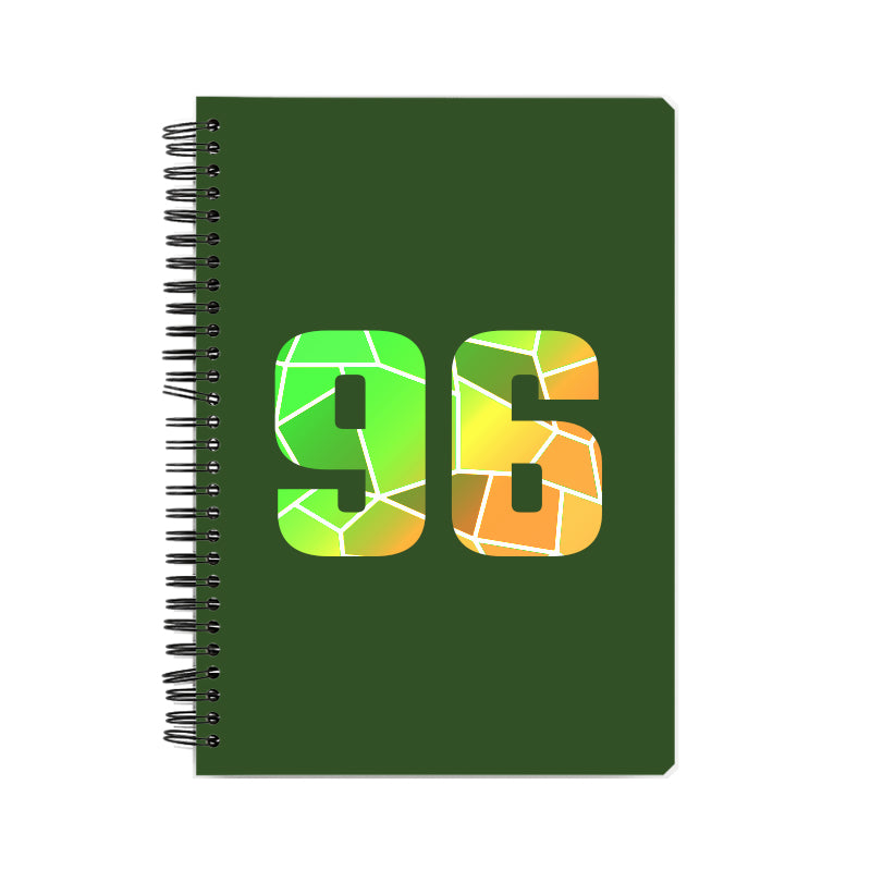 Notebook Plus One 96 Number Spiral Notebook (Olive Green)