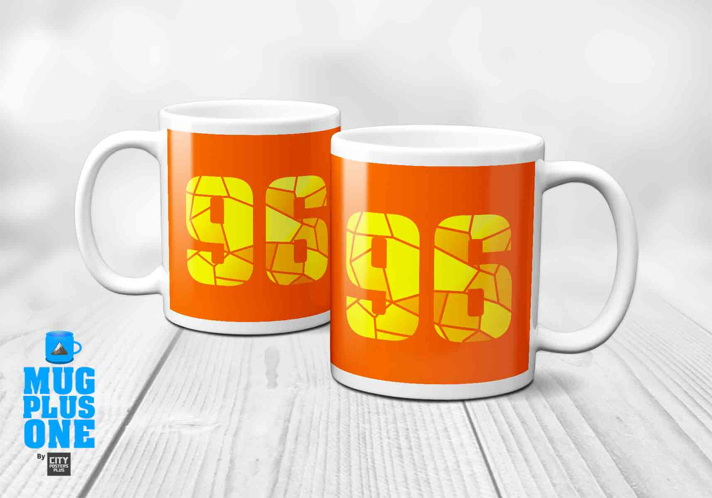 96 Number Mug (Orange)