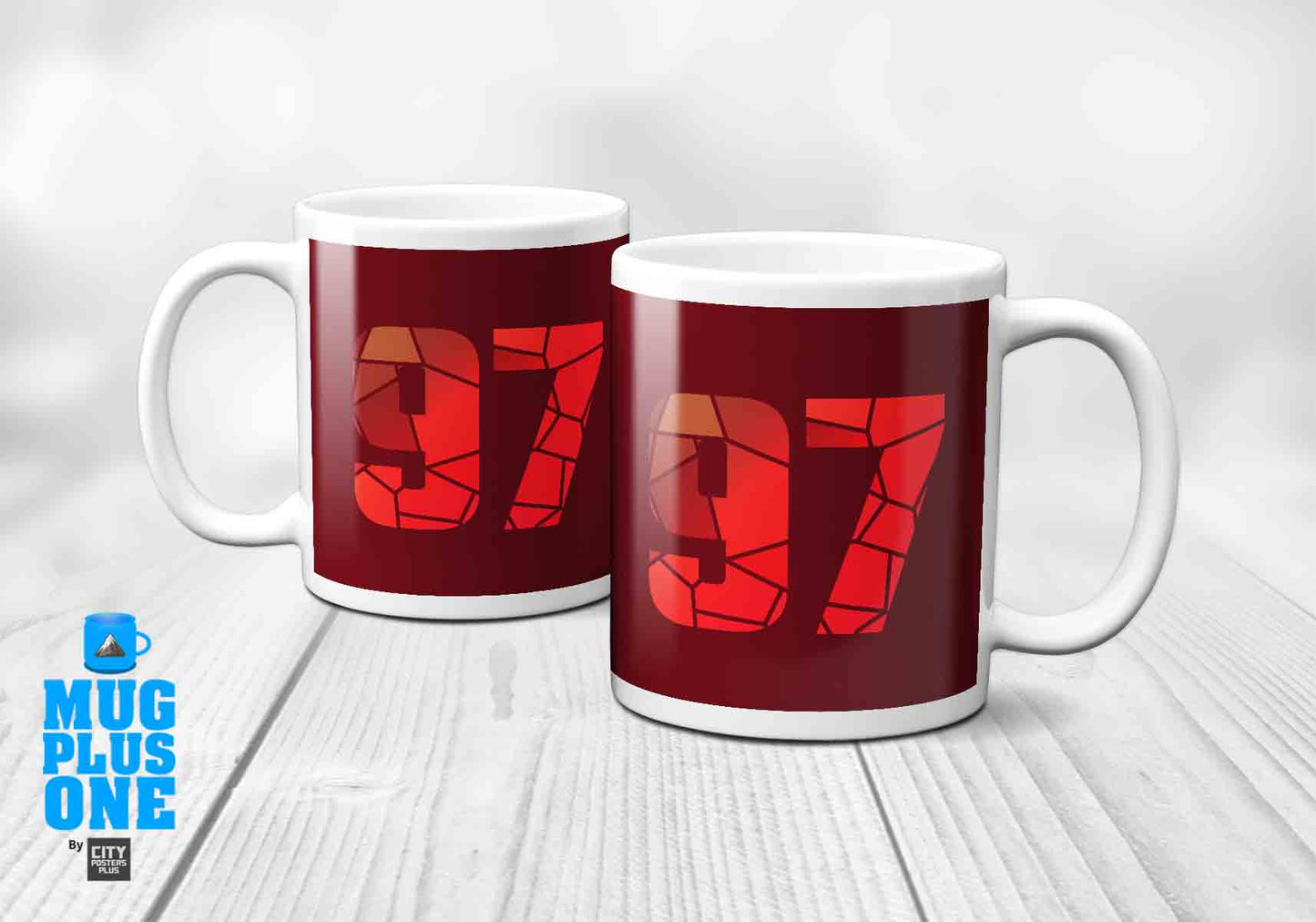 97 Number Mug (Maroon)