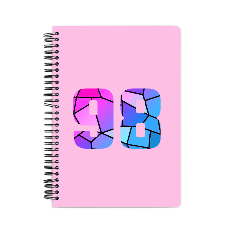 Notebook Plus One 98 Number Spiral Notebook (Light Pink)